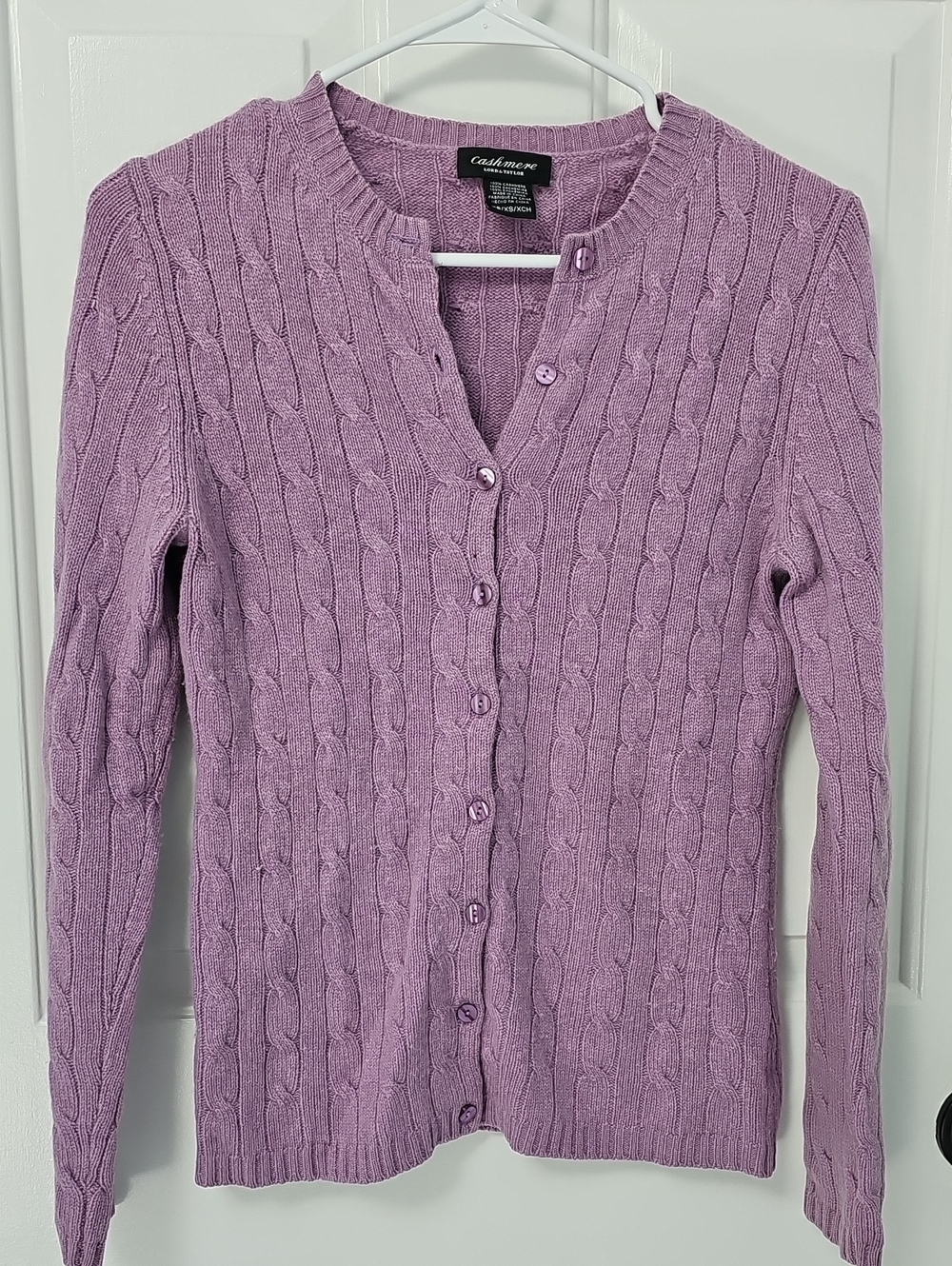 Lord & Taylor Lavender Cashmere Sweater